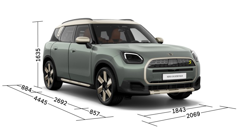 MINI Countryman 100% eléctrico - tres cuartos - medidas